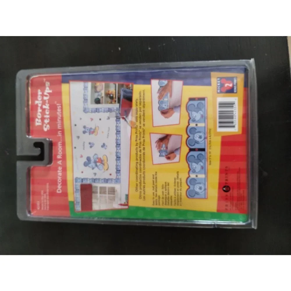 NWT Disney Mickey Mouse denim stick Wallpaper Border‎